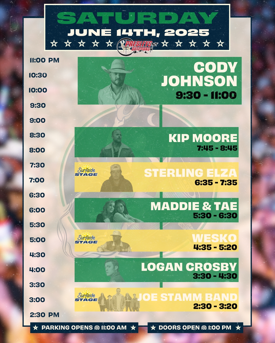 Bloomington Saturday Schedule
