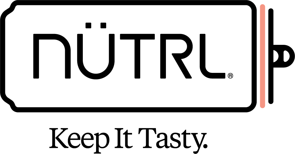 NUTRL Vodka Seltzer Peach - Horizontal - Black Outline - Keep It Tasty - Logo